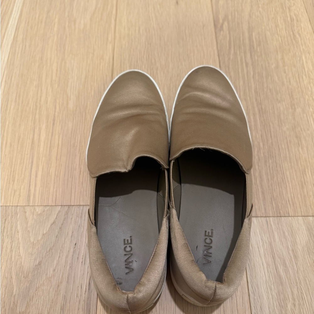 Vince Tan Slip-On Sneakers